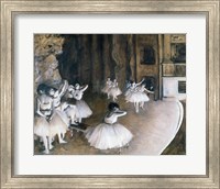 Ballet Rehearsal on the Stage, 1874 Fine Art Print