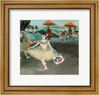 Dancer with bouquet, curtseying, 1877 Fine Art Print