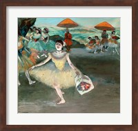 Dancer with bouquet, curtseying, 1877 Fine Art Print
