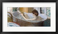 Woman in her Bath, Sponging her Leg, c.1883 Framed Print
