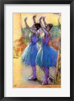 Two Blue Dancers Framed Print