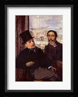 Self Portrait with Evariste de Valernes Fine Art Print