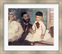 Comte Le Pic and his Sons Fine Art Print