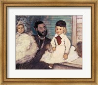 Comte Le Pic and his Sons Fine Art Print