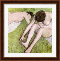 Two Bathers on the Grass Fine Art Print