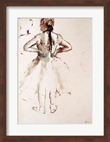 Dancer viewed from the back Fine Art Print