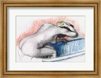 Woman Washing in the Bath Fine Art Print