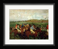 Gentlemen race. Before the Departure, 1862 Fine Art Print