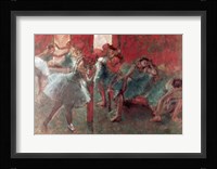 Dancers at Rehearsal - red Fine Art Print