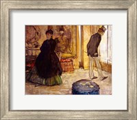 Interior with Two Figures, 1869 Fine Art Print