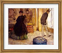 Interior with Two Figures, 1869 Fine Art Print