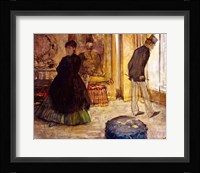 Interior with Two Figures, 1869 Fine Art Print