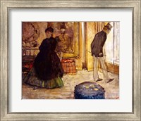 Interior with Two Figures, 1869 Fine Art Print