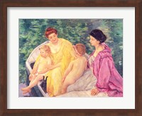 The Swim, or Two Mothers and Their Children on a Boat, 1910 Fine Art Print