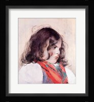 Head of a Child Framed Print