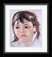 Head of a Young Girl Framed Print