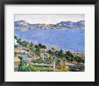 L'Estaque, View of the Bay of Marseilles Framed Print