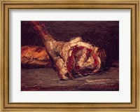 Still Life of a Leg of Mutton and Bread, 1865 Fine Art Print