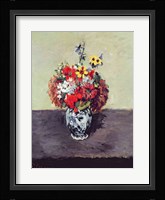 Flowers in a Delft vase Fine Art Print