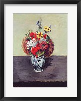 Flowers in a Delft vase Fine Art Print