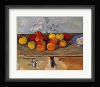 Still life of apples and Biscuits Fine Art Print