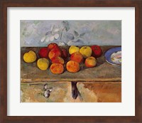 Still life of apples and Biscuits Fine Art Print