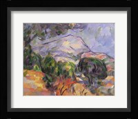 Montagne Sainte-Victoire au-dessus de la route du Tholonet Fine Art Print