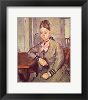 Madame Cezanne Leaning on a Table Fine Art Print