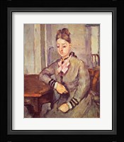 Madame Cezanne Leaning on a Table Fine Art Print