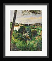 Landscape with red roof or The pine at the Estaque, 1875-76 Fine Art Print