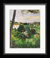 Landscape with red roof or The pine at the Estaque, 1875-76 Fine Art Print