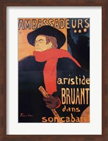 Ambassadeurs: Aristide Bruant, 1892 Fine Art Print