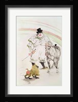 At the Circus: performing horse and monkey, 1899 Fine Art Print