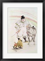 At the Circus: performing horse and monkey, 1899 Fine Art Print