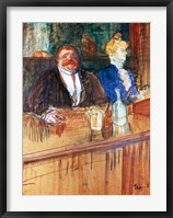 In the Bar: The Fat Proprietor and the Anaemic Cashier, 1898 Fine Art Print