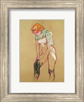 Woman Pulling Up her Stocking, 1894 Fine Art Print