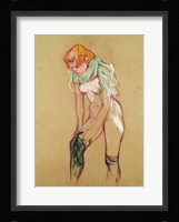 Woman Pulling Up her Stocking, 1894 Fine Art Print