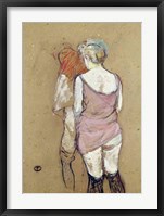 Two Semi-Nude Women at the Maison de la Rue des Moulins, 1894 Fine Art Print