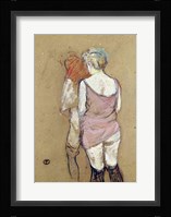 Two Semi-Nude Women at the Maison de la Rue des Moulins, 1894 Fine Art Print