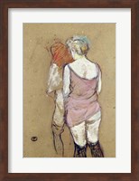 Two Semi-Nude Women at the Maison de la Rue des Moulins, 1894 Fine Art Print