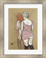 Two Semi-Nude Women at the Maison de la Rue des Moulins, 1894 Fine Art Print