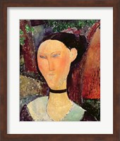 Woman with a Velvet Neckband, c.1915 Fine Art Print