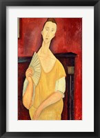 Woman with a Fan Framed Print
