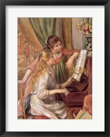 Young Girls at the Piano, 1892 Framed Print