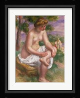 Seated Bather in a Landscape Fine Art Print