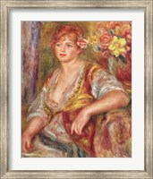 Blonde Woman with a Rose Fine Art Print
