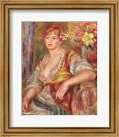Blonde Woman with a Rose Fine Art Print