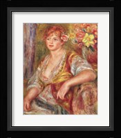 Blonde Woman with a Rose Fine Art Print