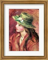 Young Girl in a Straw Hat Fine Art Print