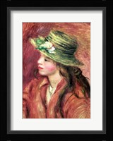 Young Girl in a Straw Hat Fine Art Print